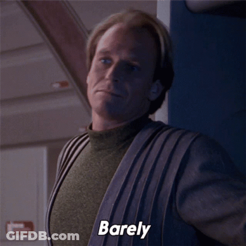 Star Trek Corbin Bernsen Barely GIF