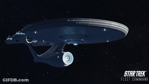Star Trek Fleet Command Poster With Spaceship GIF