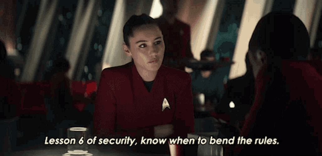 Star Trek La'an Noonien-Singh Know When To Bend Rules GIF