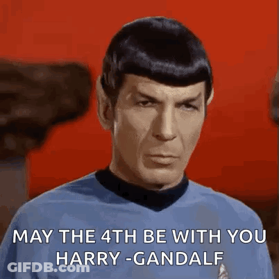 Star Trek Man Saying May The 4Th Be With You GIF