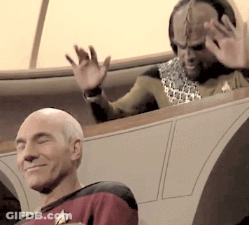Star Trek Men Smiling And Waving GIF