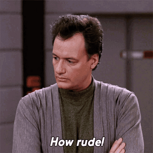 Star Trek Q How Rude Reaction GIF