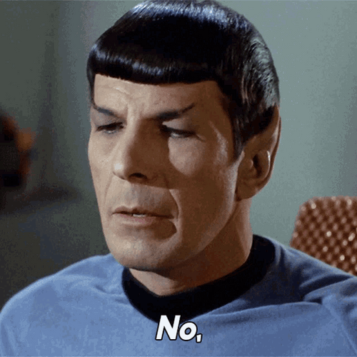 Star Trek Spock No GIF