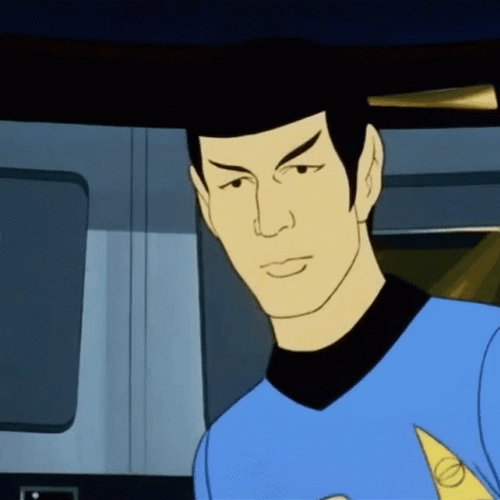 Star Trek Spock Shocked GIF