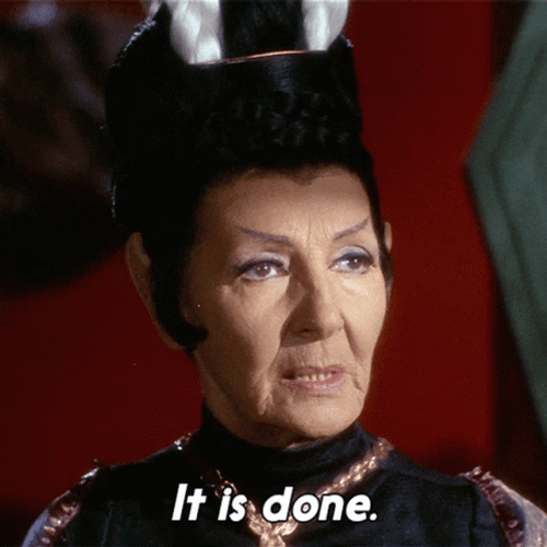 Star Trek T'pau It Is Done GIF