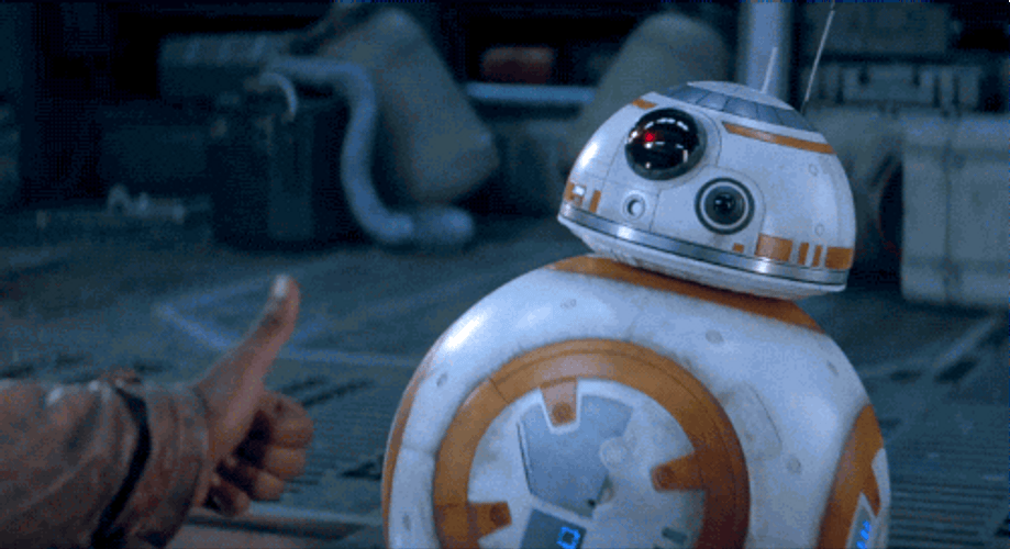 Star Wars BB-8 Robot Thumbs-Up GIF