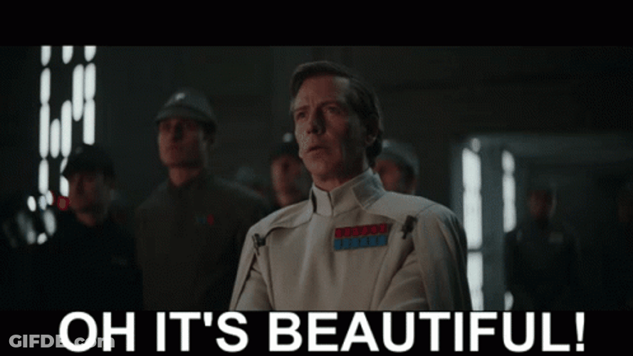 Star Wars Ben Mendelsohn It's Beautiful GIF