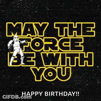 Star Wars Birthday Card With Stormtroopers Dancing GIF