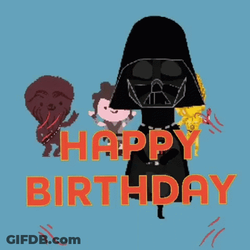 Star Wars Birthday Party Dance Cartoon GIF