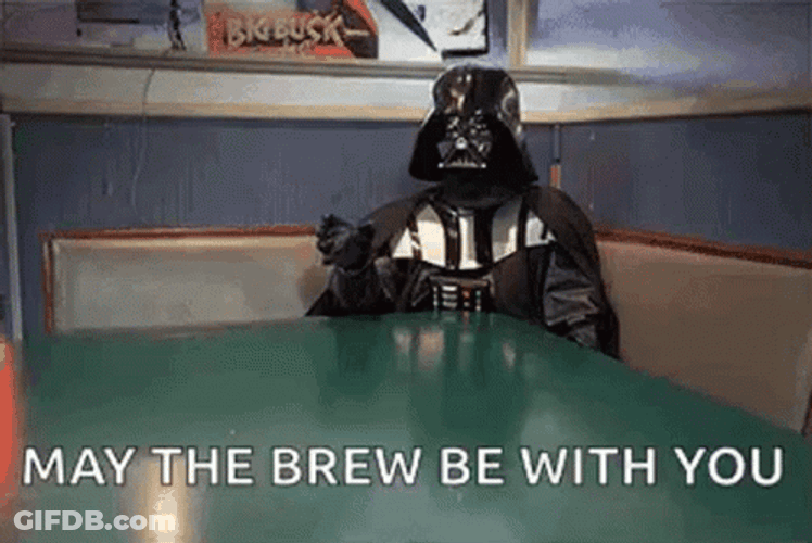 Star Wars Birthday Wish Drunk Darth Vader GIF