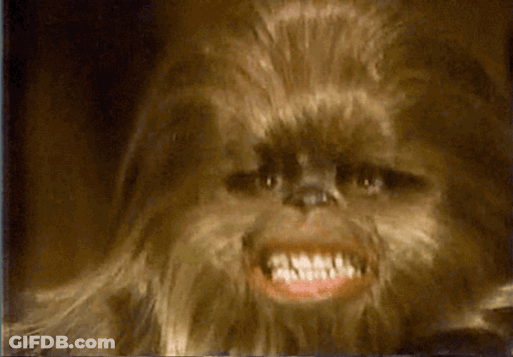 Star Wars Chewbacca Grinding Teeth GIF