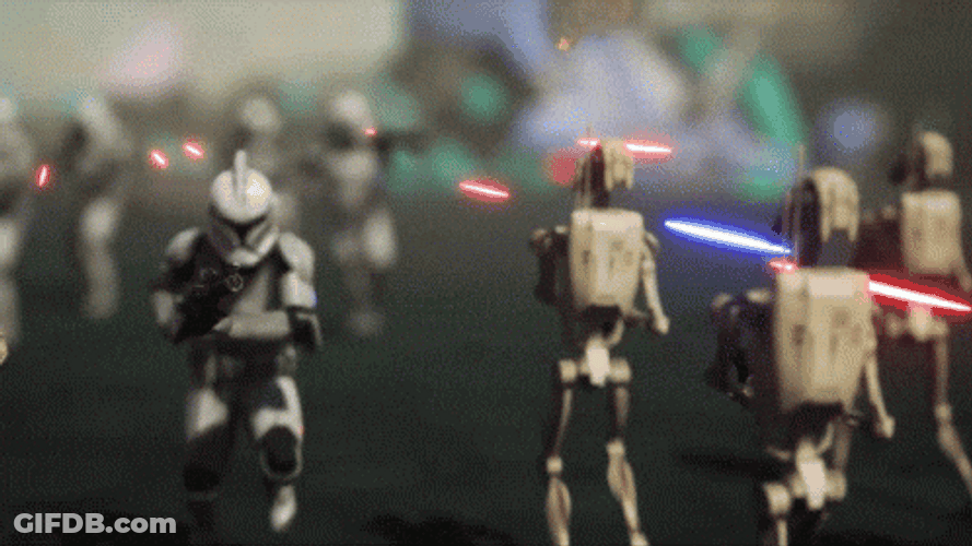 Star Wars Clone Raygun War GIF
