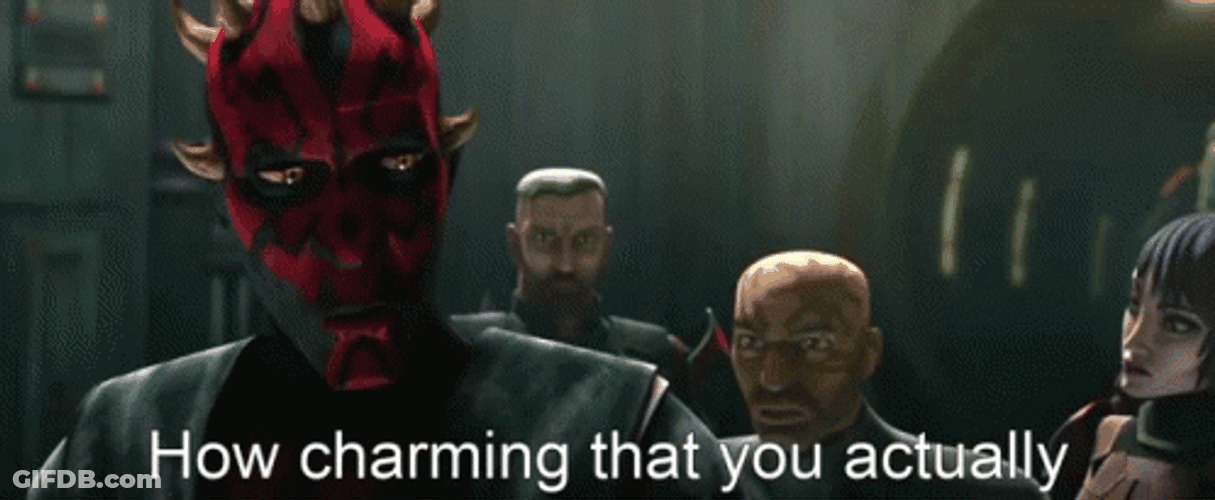 Star Wars Darth Maul How Charming GIF