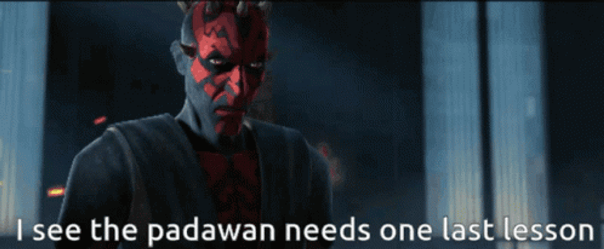 Star Wars Darth Maul Needs One More Lesson GIF