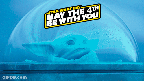 Star Wars Day Baby Yoda GIF