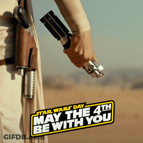Star Wars Day May The 4Th Poster GIF