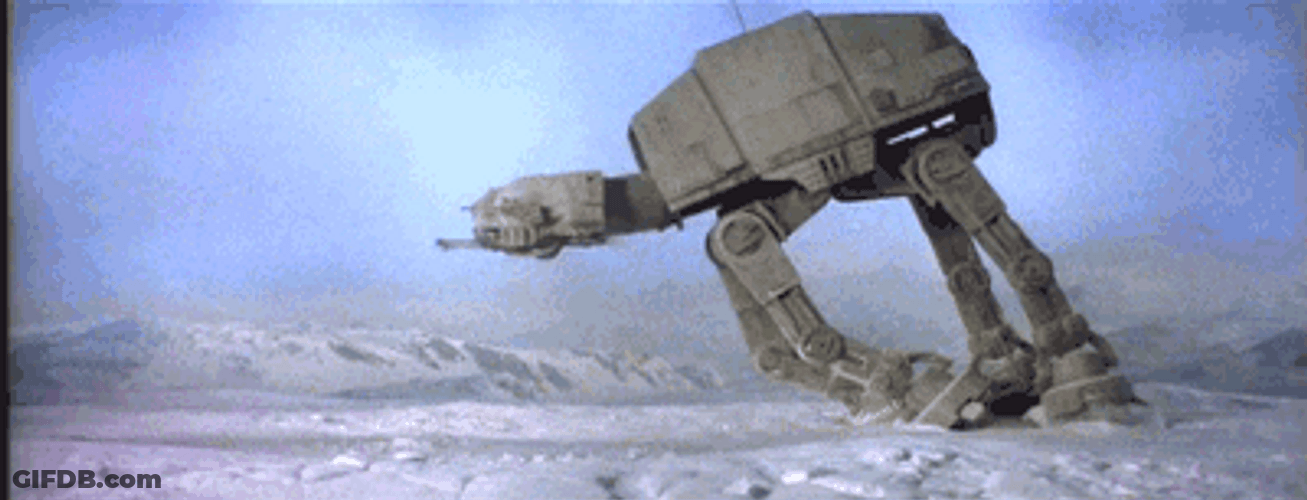 Star Wars Falling Armored Transport GIF