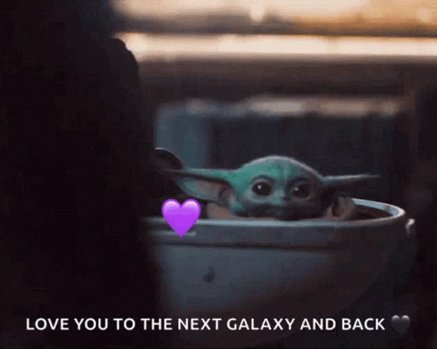 Star Wars Grogu Love You More GIF