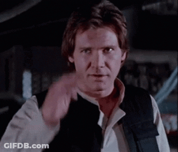Star Wars Han Solo Salute GIF