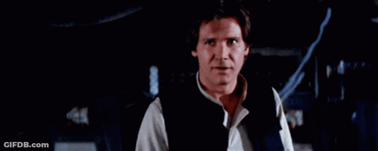 Star Wars Han Solo Salute GIF
