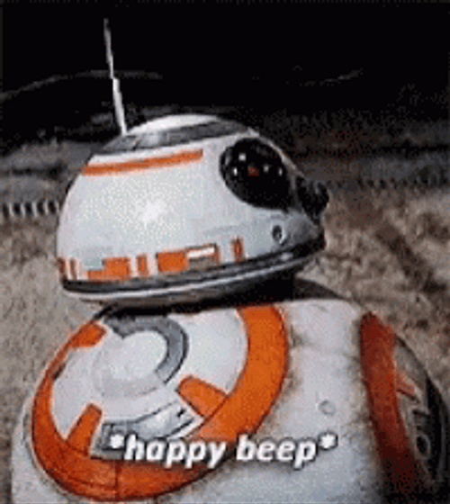 Star Wars Happy Birthday BB8 GIF