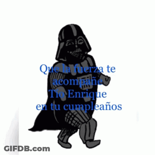 Star Wars Happy Birthday Darth Vader GIF