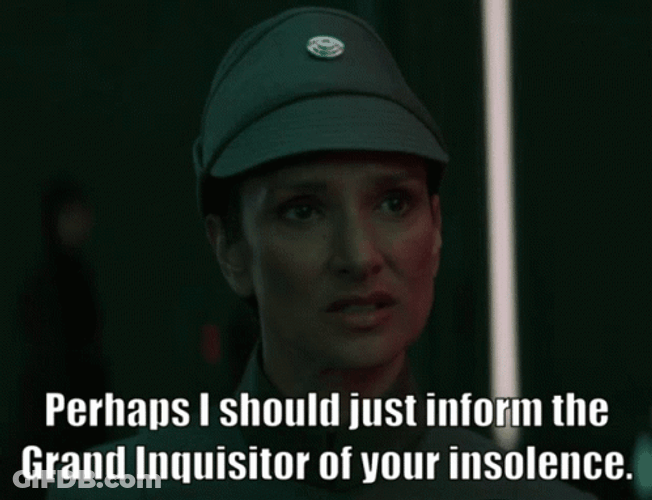 Star Wars Indira Varma Perhaps Assistance GIF