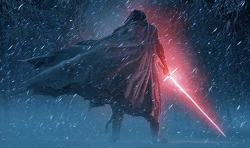 Star Wars Kylo Ren Standing Backwards GIF