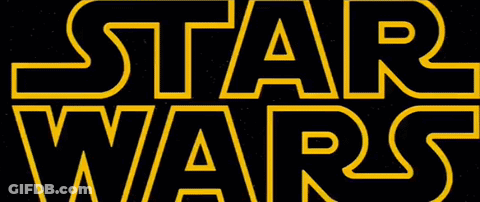 Star Wars Logo In Yellow GIF