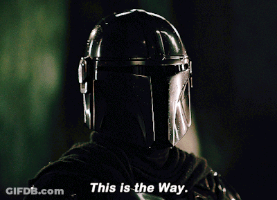 Star Wars Mandalorian Riding Motorcycle GIF