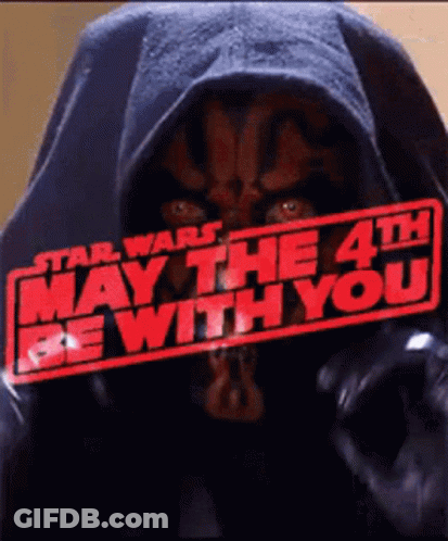 Star Wars May The 4Th Darth Maul Poster GIF