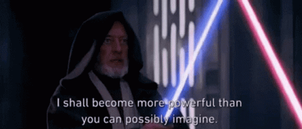 Star Wars Obi-Wan Kenobi Become More Powerful GIF