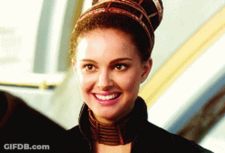Star Wars Padmé Amidala Smiling GIF