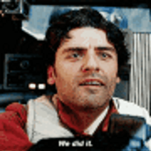 Star Wars Poe Dameron We Did It GIF