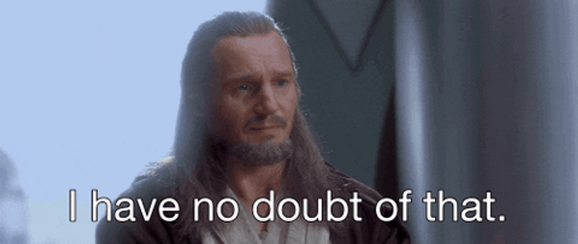 Star Wars Qui-Gon Jinn Agreeing GIF