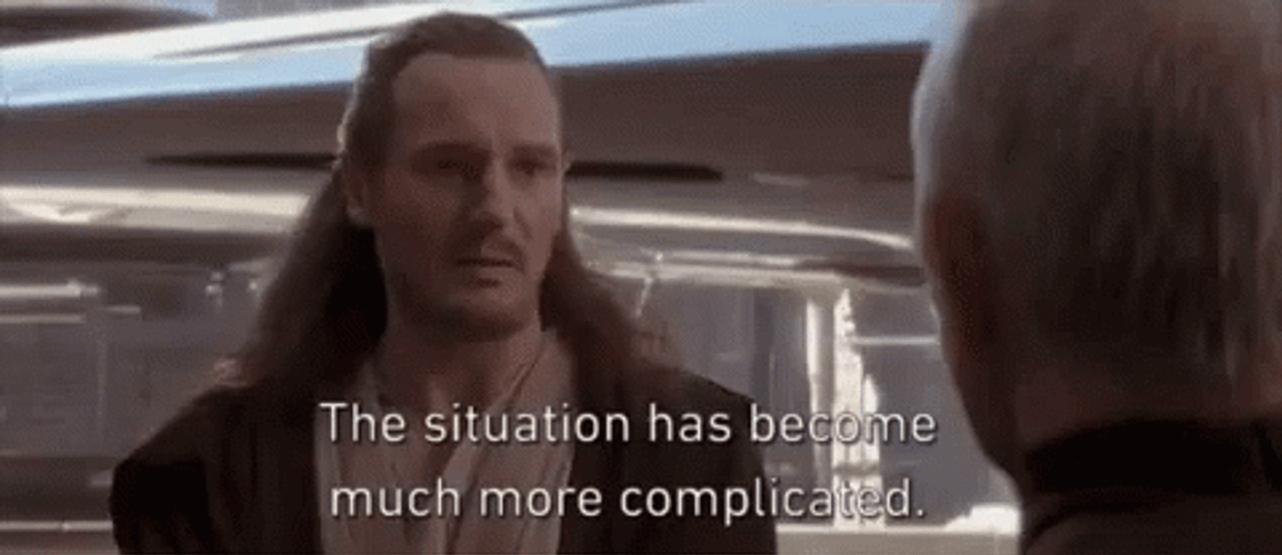 Star Wars Qui-Gon Jinn Much More Complicated GIF