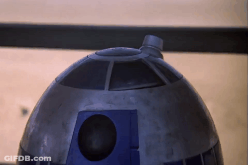 Star Wars R2D2 With Hole GIF