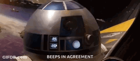 Star Wars Robot Beeps In Agreement GIF