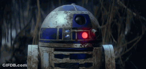 Star Wars Robot With Purple Light GIF