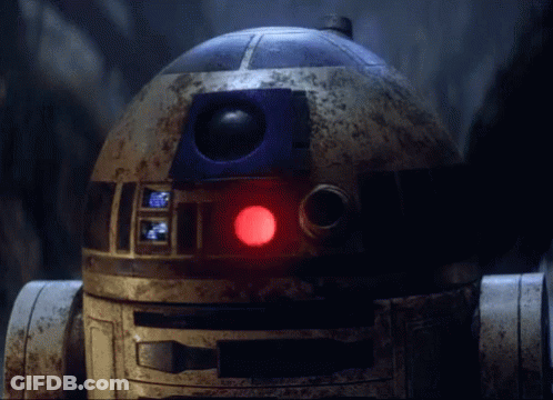 Star Wars Robot With Red Light GIF