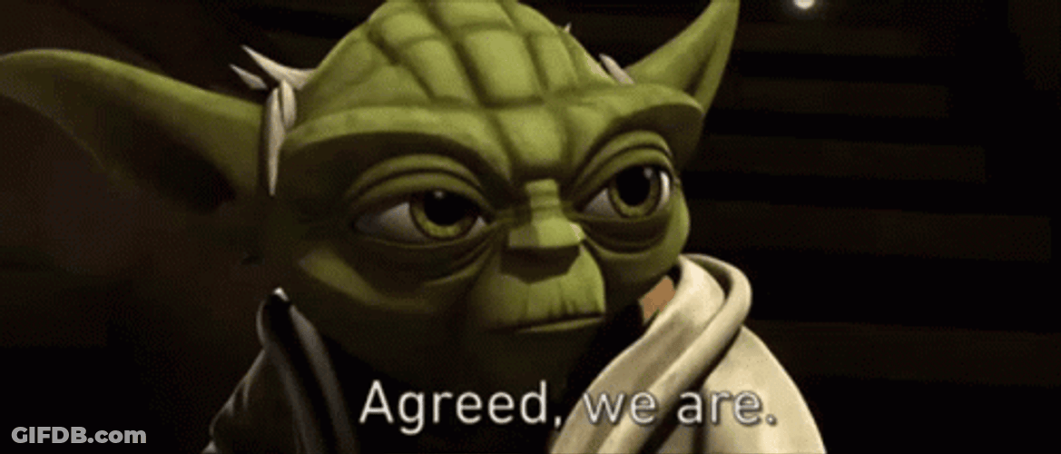 Star Wars Yoda Agreed GIF