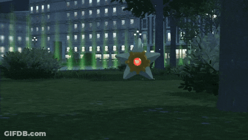 Star With Red Light Inside GIF