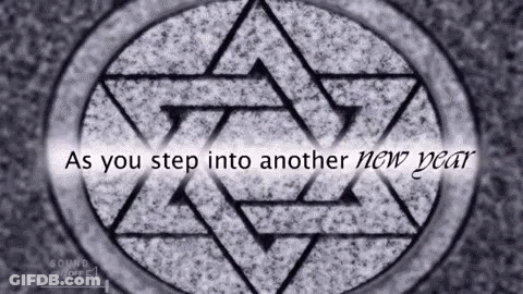 Star With Words As You Step Into Another New Year GIF