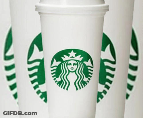 Starbucks Cup With Green Logo GIF