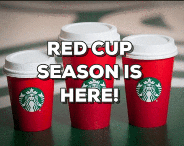Starbucks Red Cup Christmas Season GIF