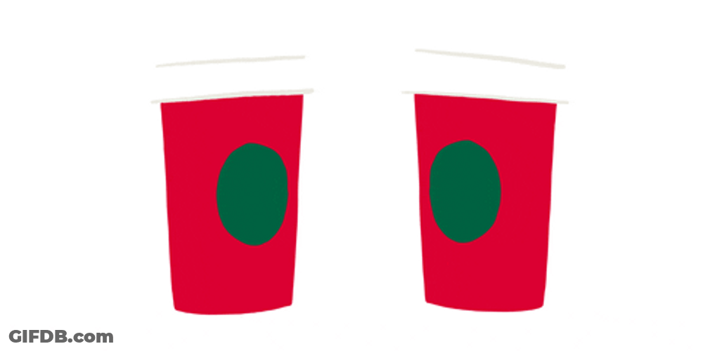 Starbucks Red Cup Clink GIF