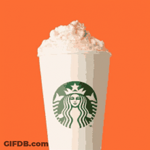 Starbucks Spinning Pumpkin Spice GIF
