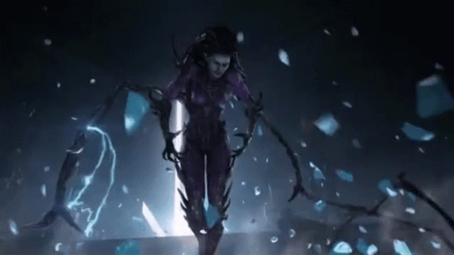 Starcraft 2 Sarah Kerrigan Screaming GIF