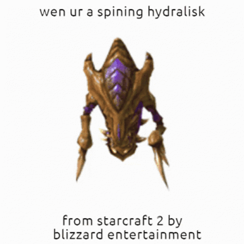 Starcraft 2 Spinning Hydralisk GIF