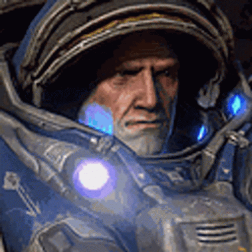 Starcraft 2 Tychus Findlay Staring GIF